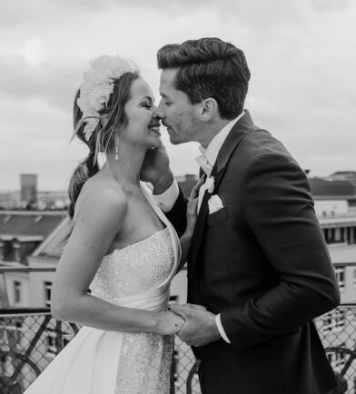 Zurich Rooftop Weeding Couple